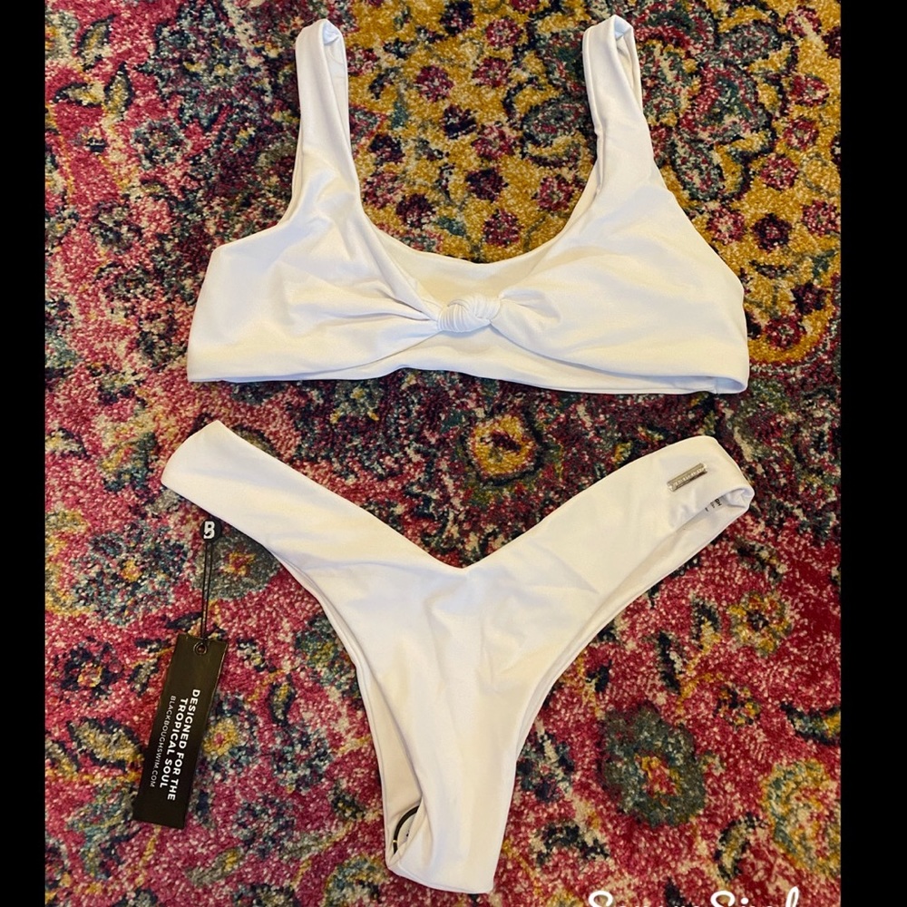 White Blackbough Swim Bikini
